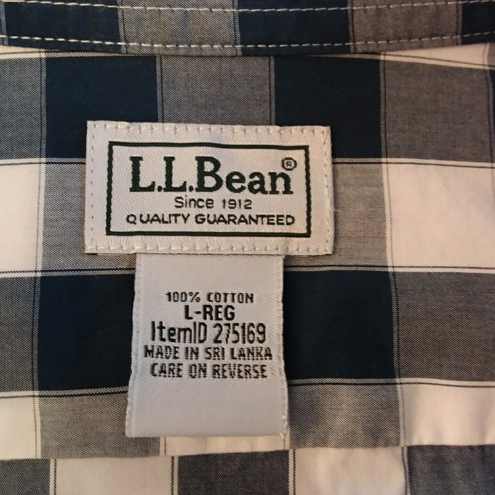 L.L. Bean  Men's Long Sleeve Large Casual Shirt - Picture 4 of 5